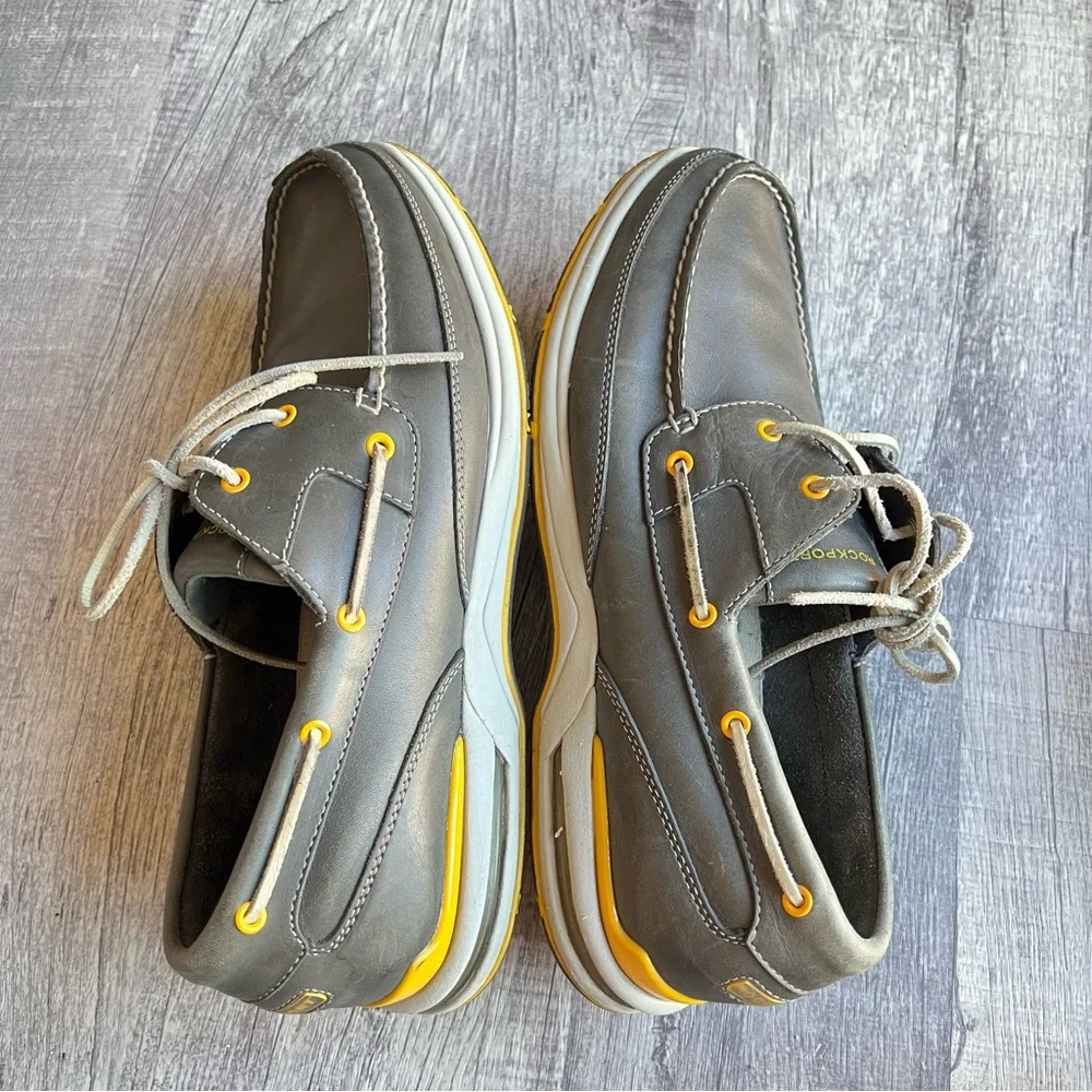 Rockport Men's Leather Boat Shoe Casual Deck Walking Shoes 13 M